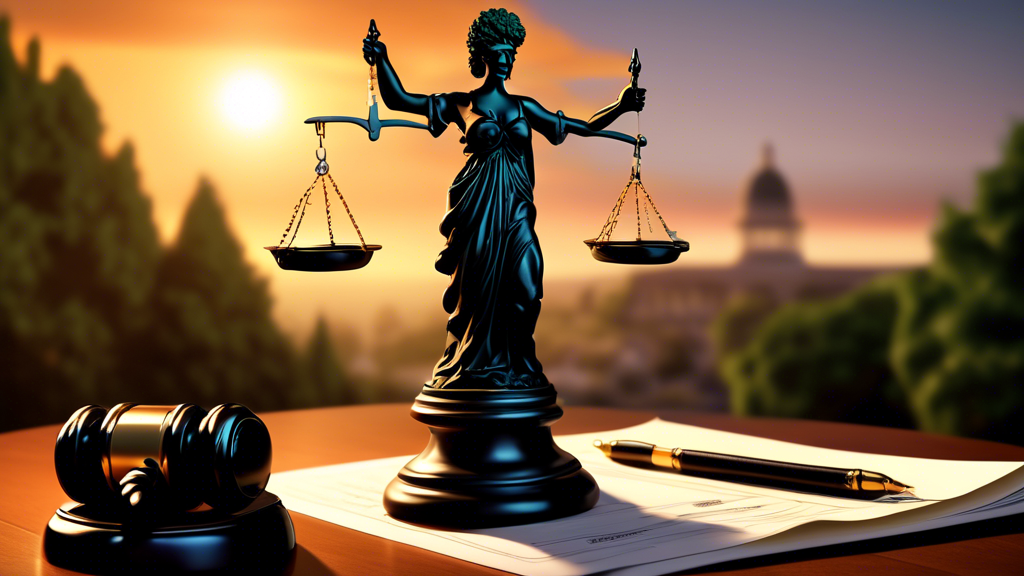 Create a detailed visual illustration of a balanced scale where one side has an image symbolizing cannabis, such as a cannabis leaf, and the other side depicts a heavily burdened judge's gavel and cou