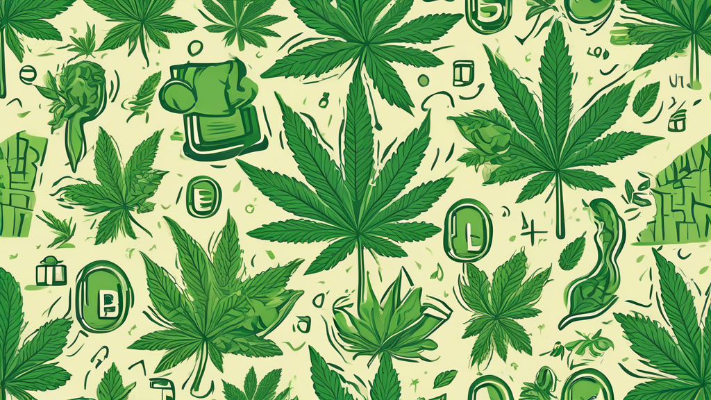 Create an image illustrating the latest updates on marijuana legalization. Show a blend of modern legal symbols such as scales of justice, government buildings, and official documents, with imagery re