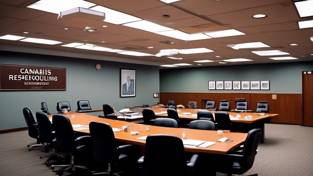 An image of an official government committee meeting room with a prominent sign reading 'House Committee' in the background. The room is filled with serious-looking lawmakers in suits. On a large tabl